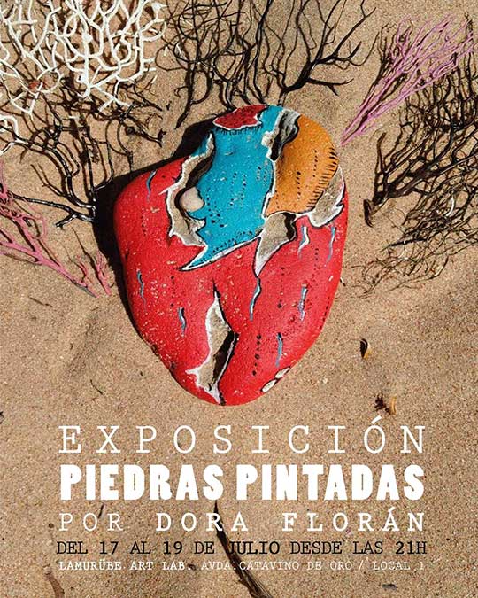 Exposición "Piedras Pintadas" de Dora Florán